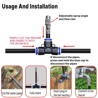 Automatic Watering System | 360° Brass Nozzles | Water Saving | Durable