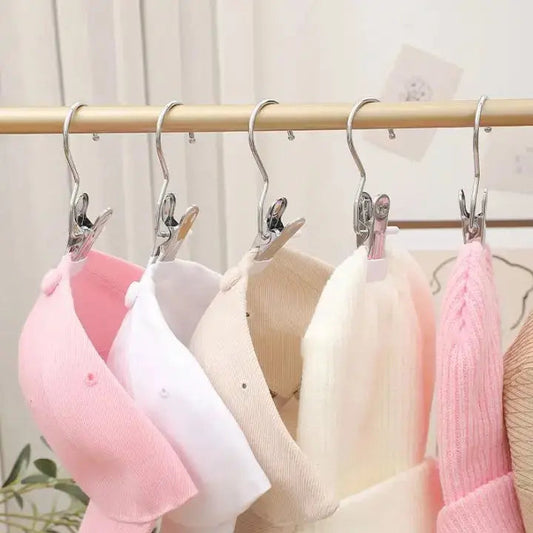 Clothing Snap Clips | Non-stick Grip | Space-saving Storage | Stainless Steel