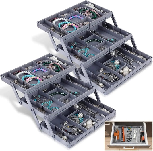 Drawer Organizer | Expandable Storage | Adjustable Compartments | Durable