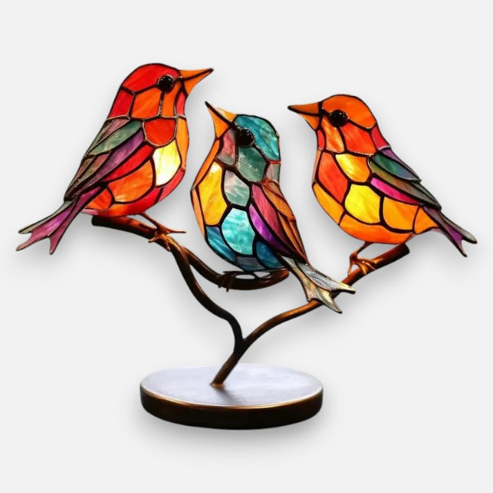 Stained Glass Bird | Vibrant Colours | Handcrafted Charm | Decorative