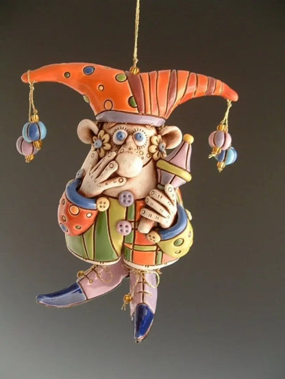 Wind Chime | Handcrafted | Deep Resonant Sound | Clay
