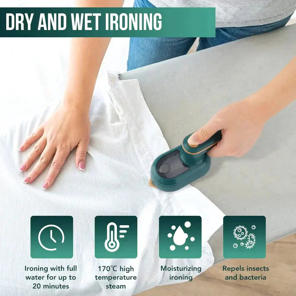 Portable Steamer | Fast Heat-Up | Wrinkle Removal | Heat-resistant