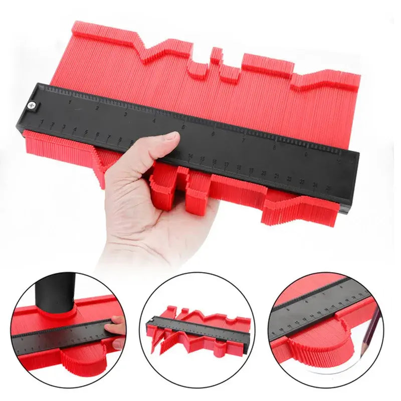 Contour Gauge | Exact Shape | Easy Adjustment | Plastic