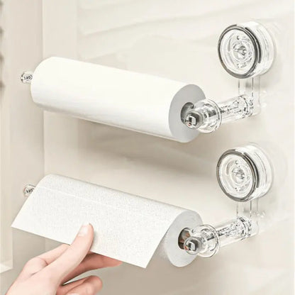 Suction Towel Holder | 180° Rotatable | Drill-Free Setup | Plastic