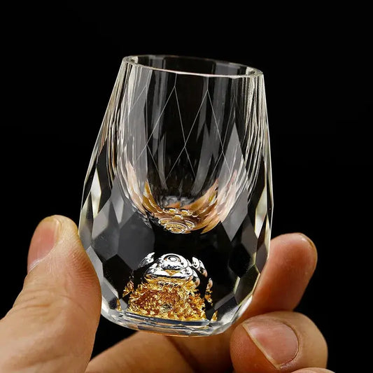 Shot Glasses | Diamond Cut | Elegant Design | Crystal