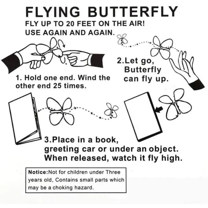 Flying Butterflies | Magical Effect | Reusable Decoration | Paper