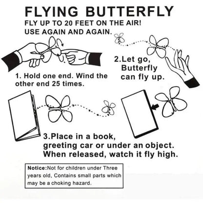 Flying Butterflies | Magical Effect | Reusable Decoration | Paper