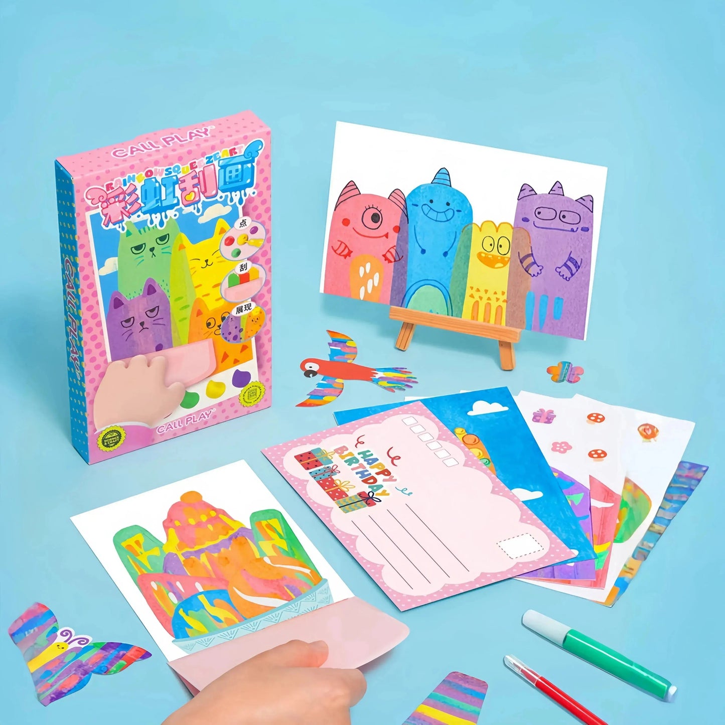 Children's Art Set | Mess-Free | Safe and Easy to Use | Plastic