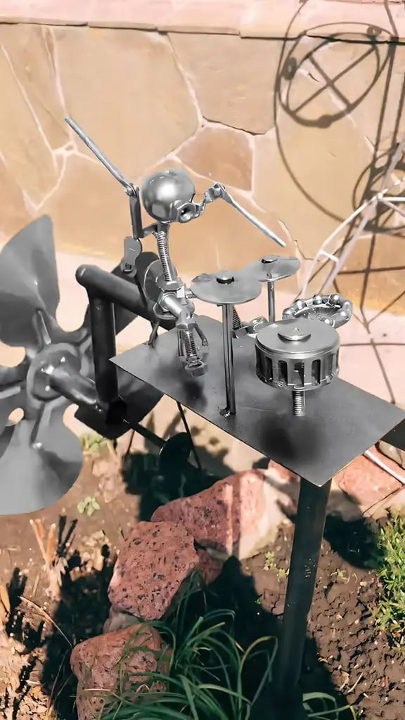 Decorative Windmill | Wind-powered | Musical Charm | Steel