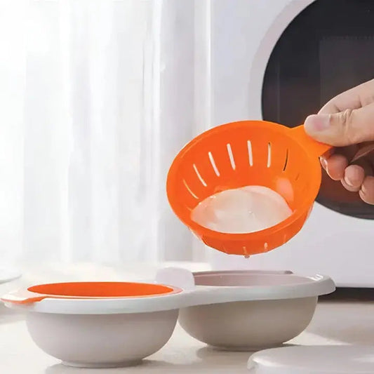 Microwave Egg Poacher | Non-stick | Quick Poaching | Plastic