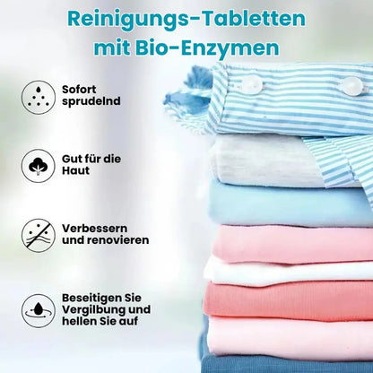 Cleaning Tablets | Stain Removal | Antibacterial Protection | Chemical
