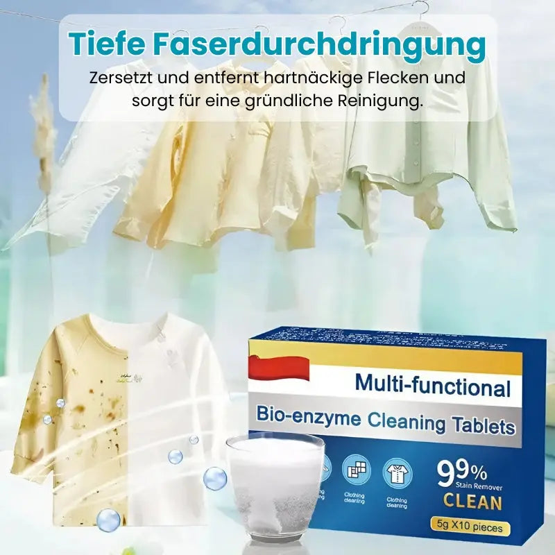 Cleaning Tablets | Stain Removal | Antibacterial Protection | Chemical