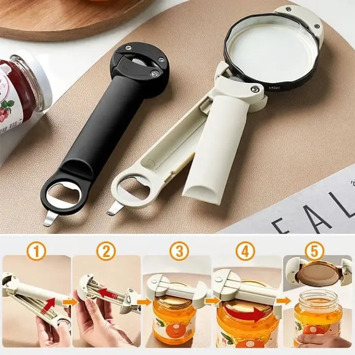 Jar Opener | Foldable Blade | Safe Smooth Use | Metal