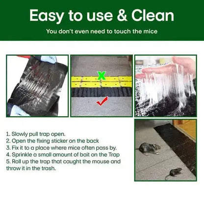 Rat Glue Trap | Non-stick Adhesive | Chemical-free Safety | Plastic