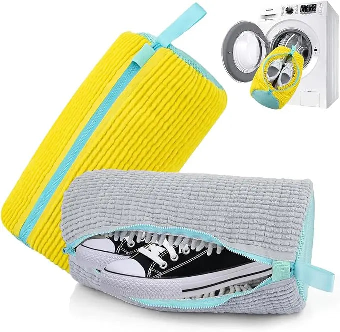 Shoe Cleaning Bag | Soft Bristles | Protects Shoes | Mesh