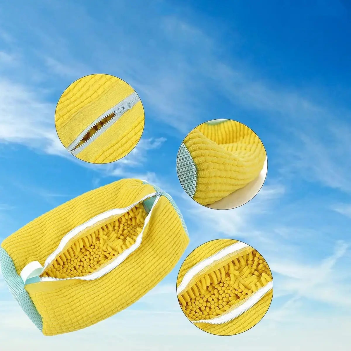Shoe Cleaning Bag | Soft Bristles | Protects Shoes | Mesh