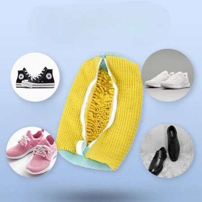 Shoe Cleaning Bag | Soft Bristles | Protects Shoes | Mesh