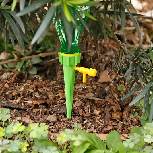 Self-Watering Spikes | Adjustable Flow | Automatic Watering | Plastic