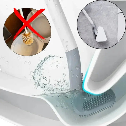 Toilet Brush | Flexible Bristles | Deep Cleaning | Silicone