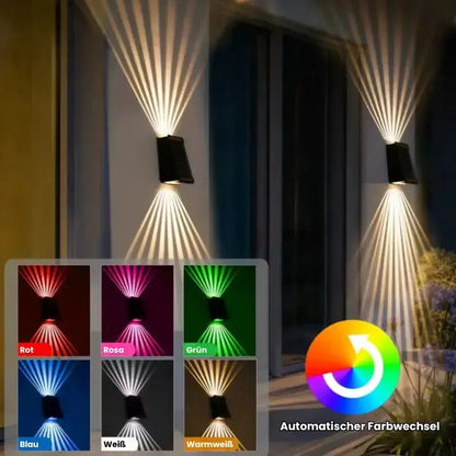 Outdoor Wall Light | Automatic Dusk Sensor | Customisable Colours | Plastic