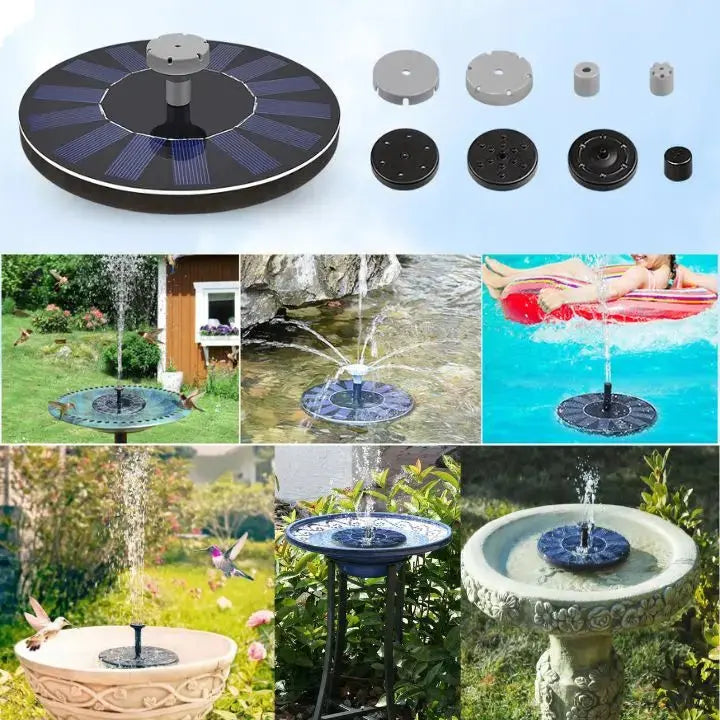 Solar Fountain | Solar Powered | Energy Saving | Plastic