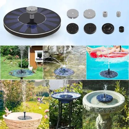 Solar Fountain | Solar Powered | Energy Saving | Plastic