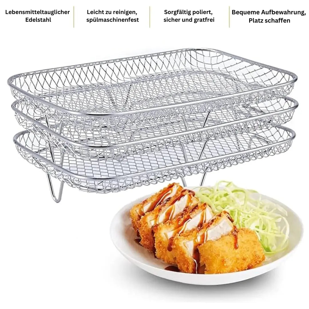 Air Fryer Basket | Multi-purpose | Pure Flavour | Stainless Steel