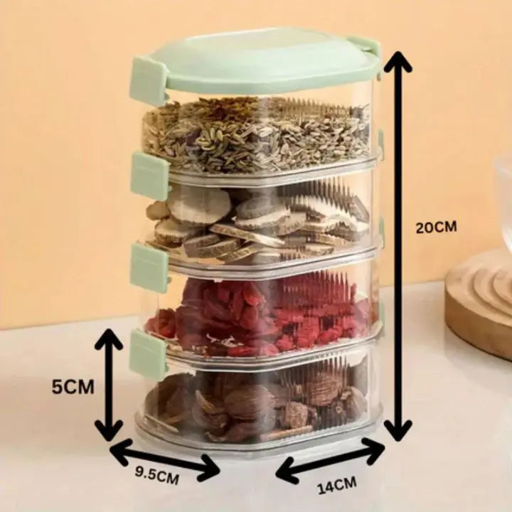 Spice Storage Box | Airtight | Space Saving | Plastic