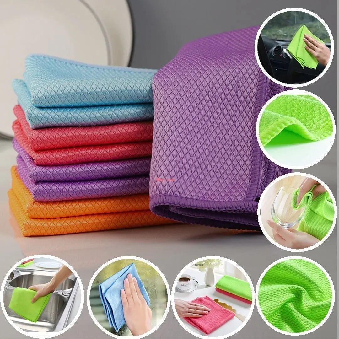 Cleaning Cloths | Streak-free | Highly Absorbent | Polyester