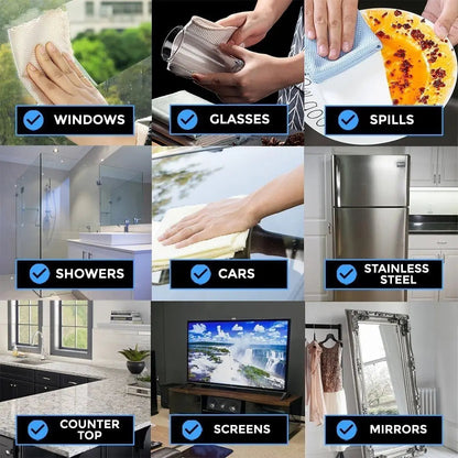 Cleaning Cloths | Streak-free | Highly Absorbent | Polyester