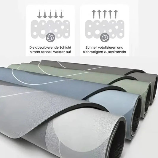 Floor Mat | Absorbent | Non-slip Safety | Rubber