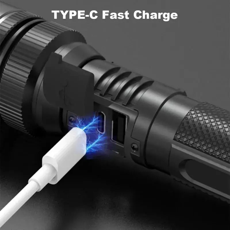 Flashlight | Extreme Brightness | Adjustable Zoom | Metal