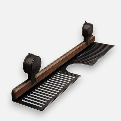 Sink Shelf | Tool-free Installation | Hygienic Drainage | Wood