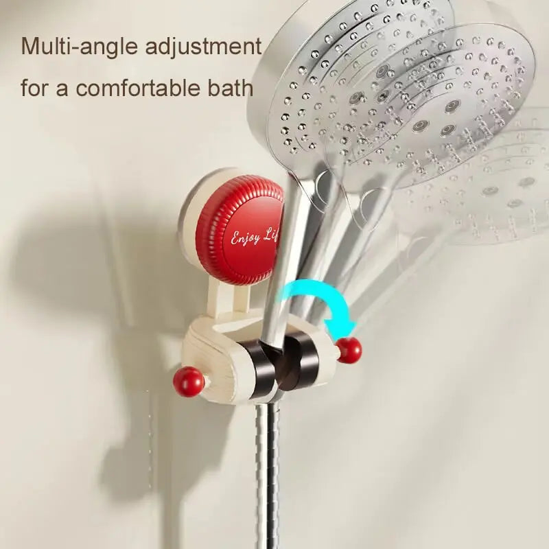 Adjustable Showerhead Holder | Strong Suction | Custom Height | Plastic