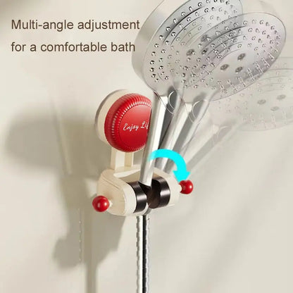 Adjustable Showerhead Holder | Strong Suction | Custom Height | Plastic