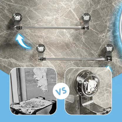 Towel Holder | Adjustable Length | Strong Suction Power | Plastic