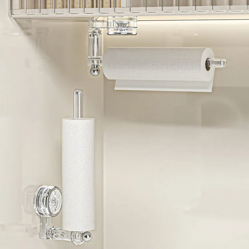 Suction Towel Holder | 180° Rotatable | Drill-Free Setup | Plastic