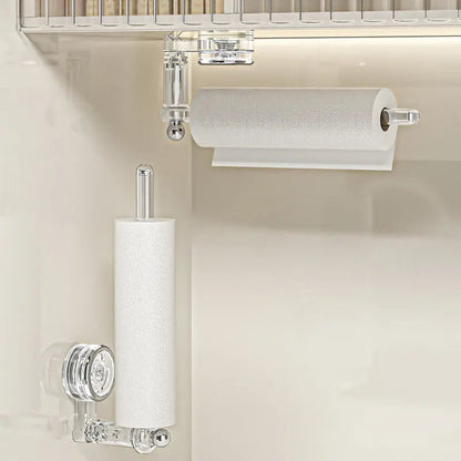 Suction Towel Holder | 180° Rotatable | Drill-Free Setup | Plastic