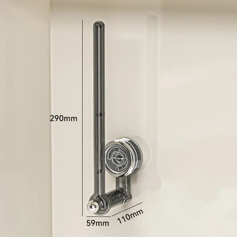 Suction Towel Holder | 180° Rotatable | Drill-Free Setup | Plastic