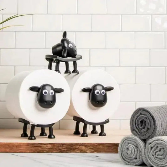 Toilet Paper Holder | Sheep Design | Tool-Free Assembly | PLA Material
