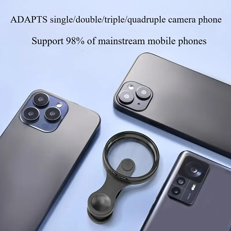 Smartphone Lens Filter | 52mm Size | Reduces Glare | Glass