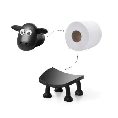 Toilet Paper Holder | Sheep Design | Tool-Free Assembly | PLA Material