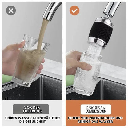 Faucet Attachment | Splash-proof | 360° Rotation | Plastic