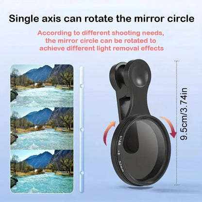 Smartphone Lens Filter | 52mm Size | Reduces Glare | Glass