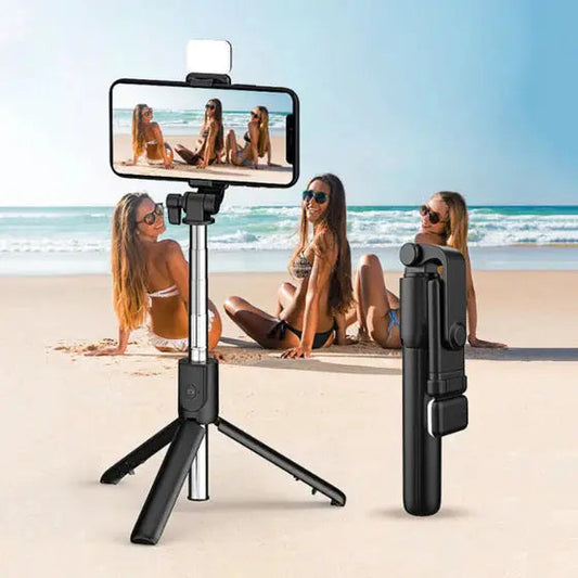 Selfie Stand | Bluetooth Remote | Hands-Free Photos | Stainless Steel