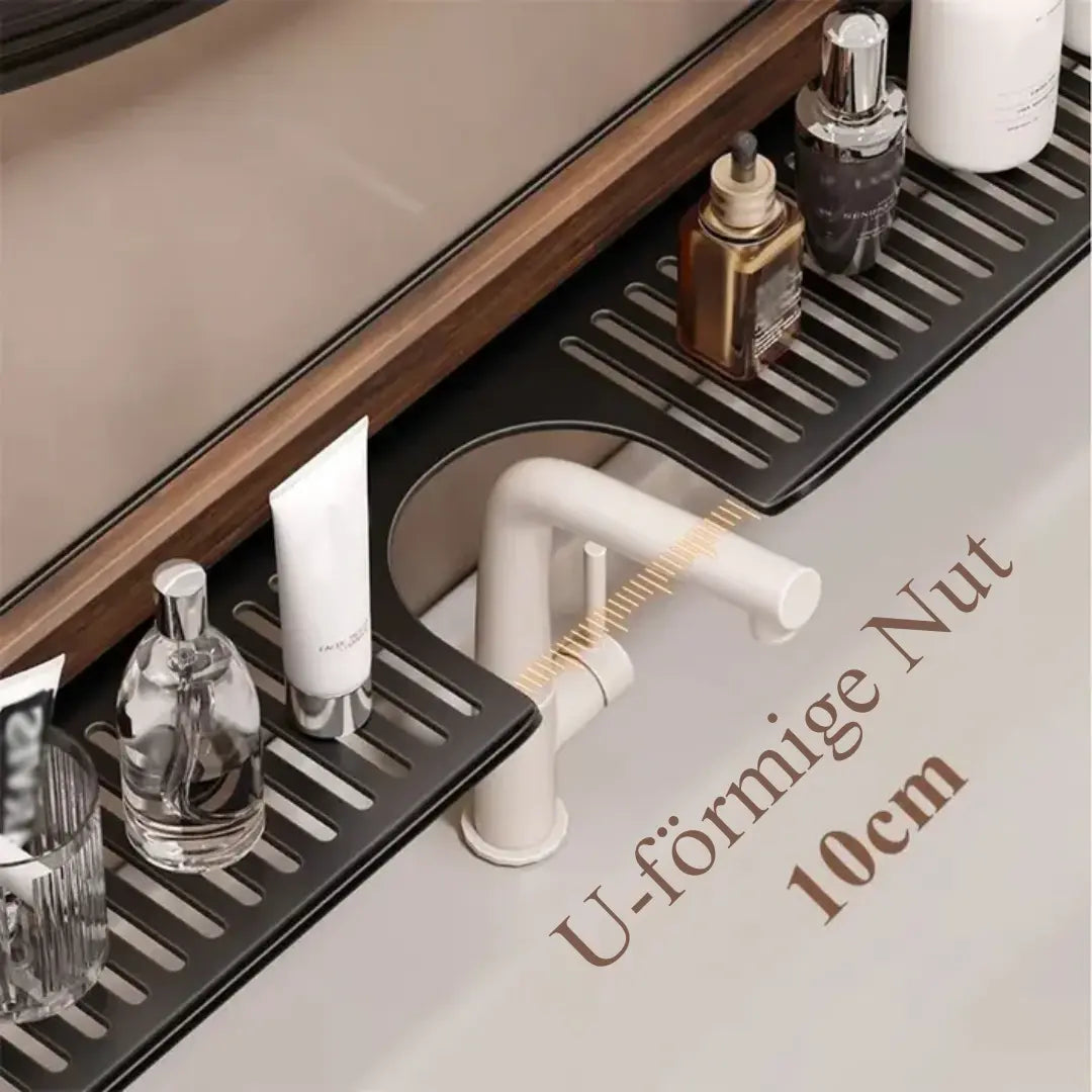 Sink Shelf | Tool-free Installation | Hygienic Drainage | Wood