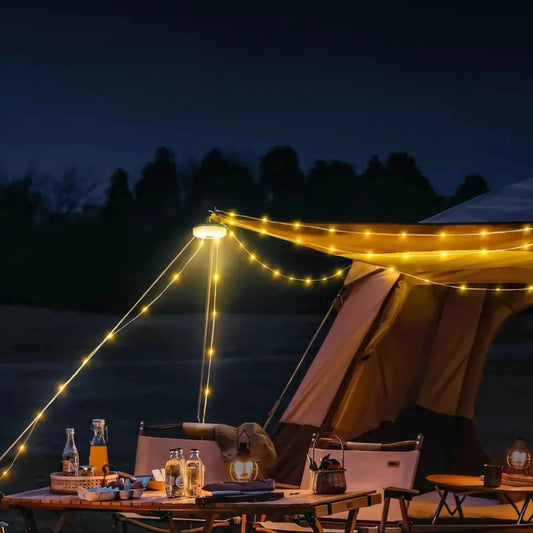 Camping Light | Multifunctional 4-in-1 | Weatherproof Durability | Plastic